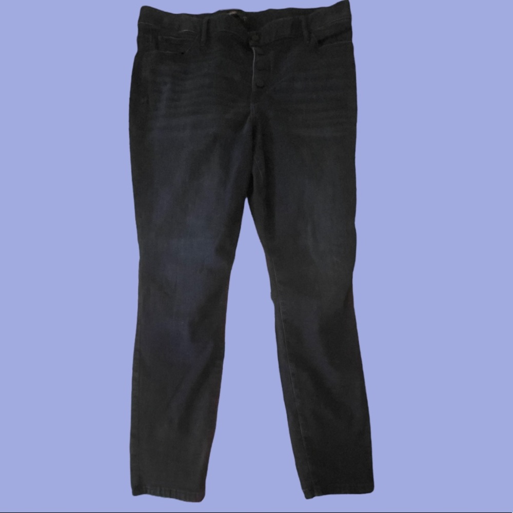 Vera Wang Darkwash Skinny Jeans